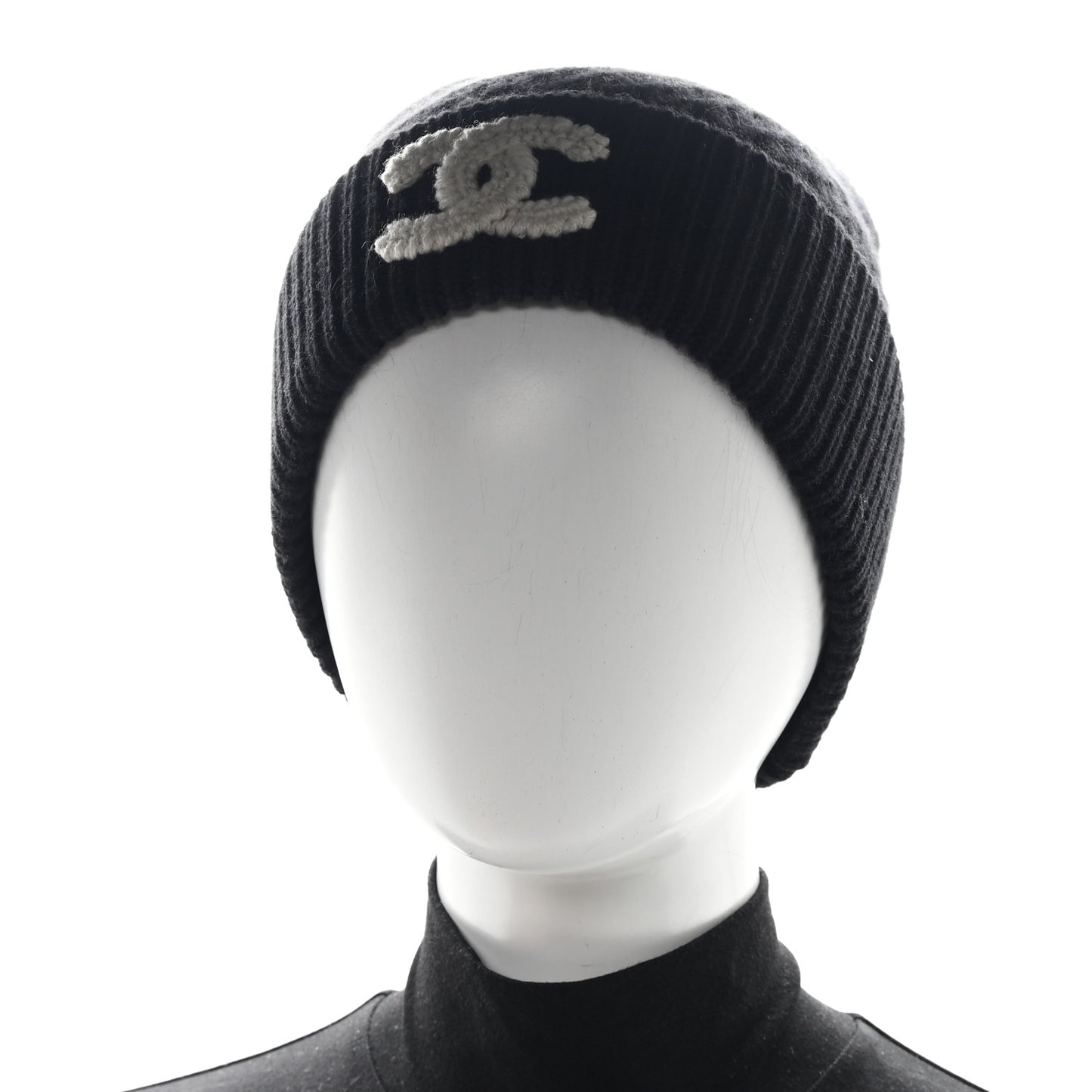 Cashmere CC Logo Beanie Hat  Black