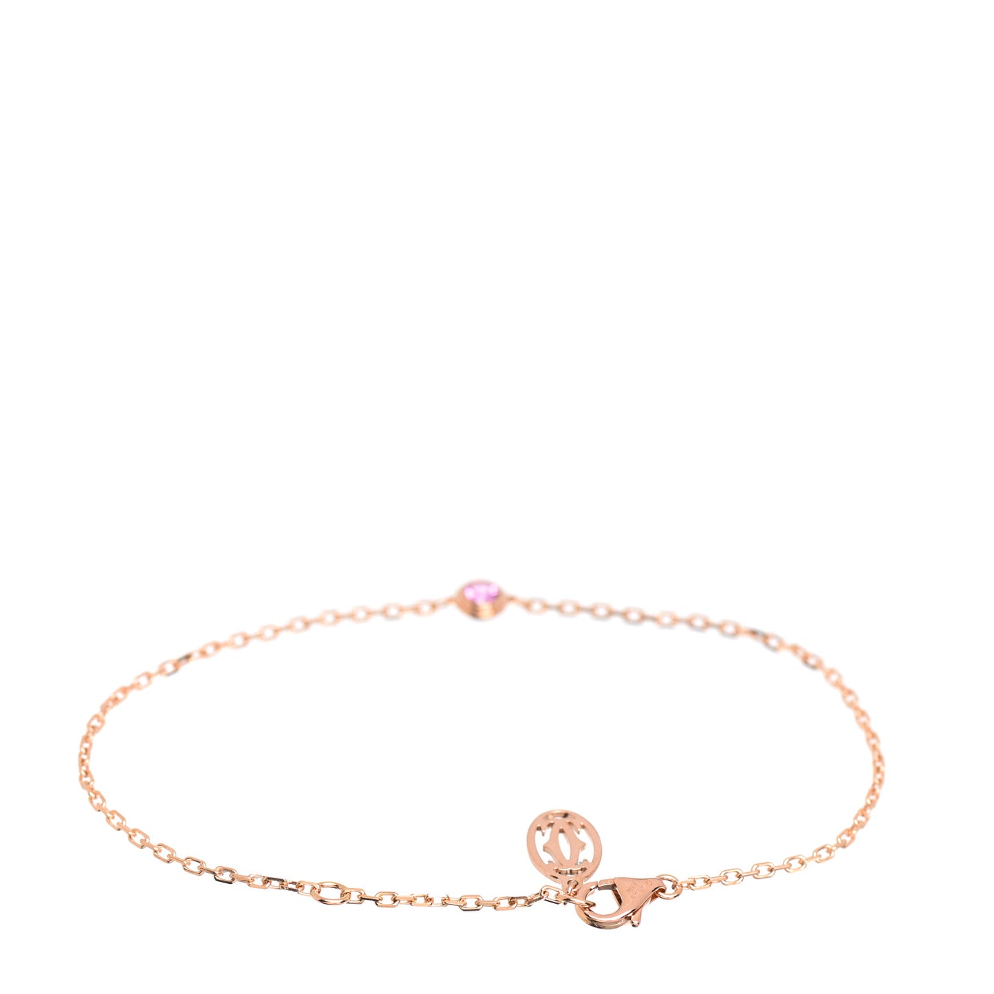 18K Pink Gold Pink Sapphire D'Amour Bracelet