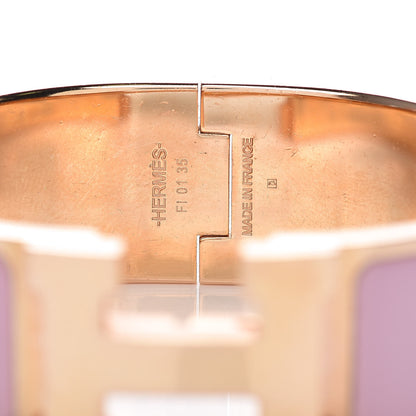 Hermes Enamel Wide Clic Clac H Bracelet PM Rose Nacarat 4 of 6