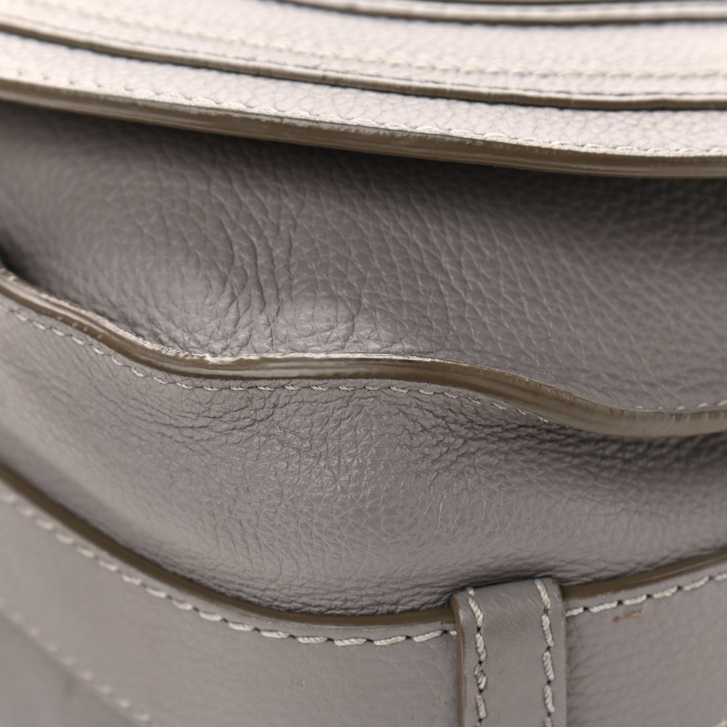 Chloe Calfskin Medium Marcie Round Crossbody Bag Cashmere Grey 13 of 17