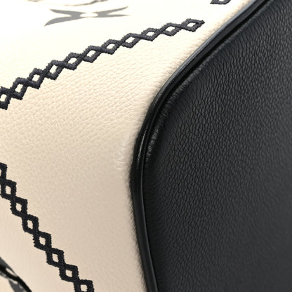Louis Vuitton Empreinte Monogram Giant Broderies Neonoe MM Cream Black 8 of 9