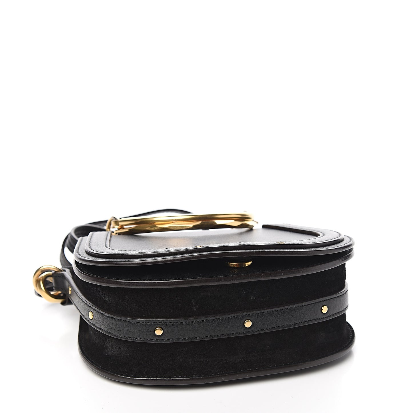 Calfskin Small Nile Bracelet Bag Black