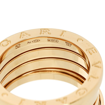 Bulgari 18K Yellow Gold B.Zero1 Four-Band Ring 52 6 4 of 6