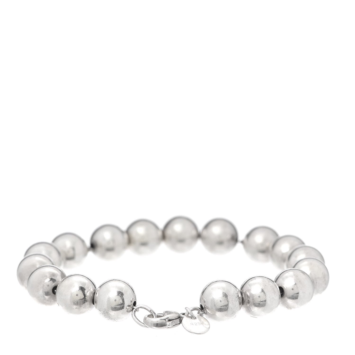 Tiffany Sterling Silver 10mm HardWear Ball Bracelet 3 of 6