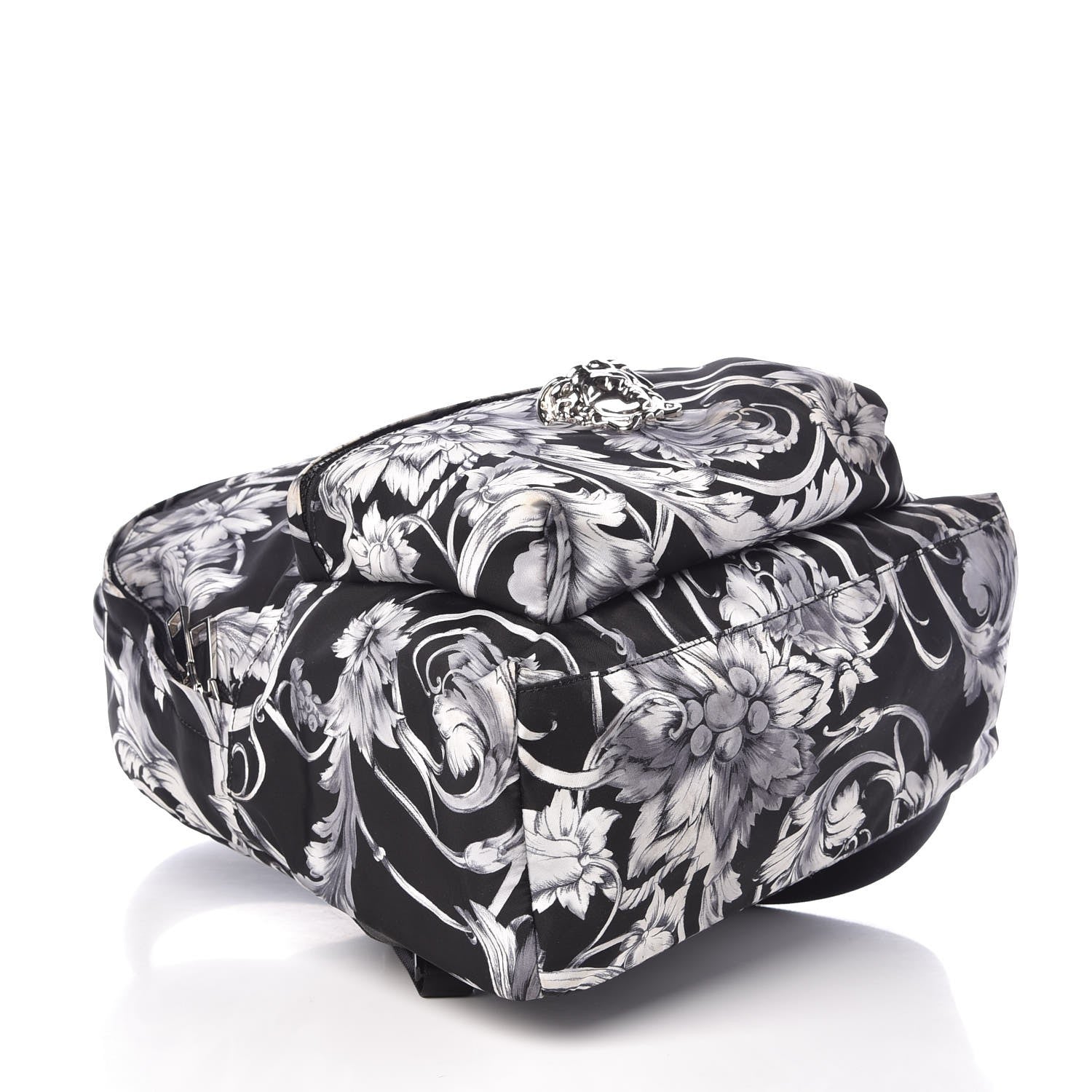 Versace Nylon Palazzo Medusa Backpack Black White 4 of 8