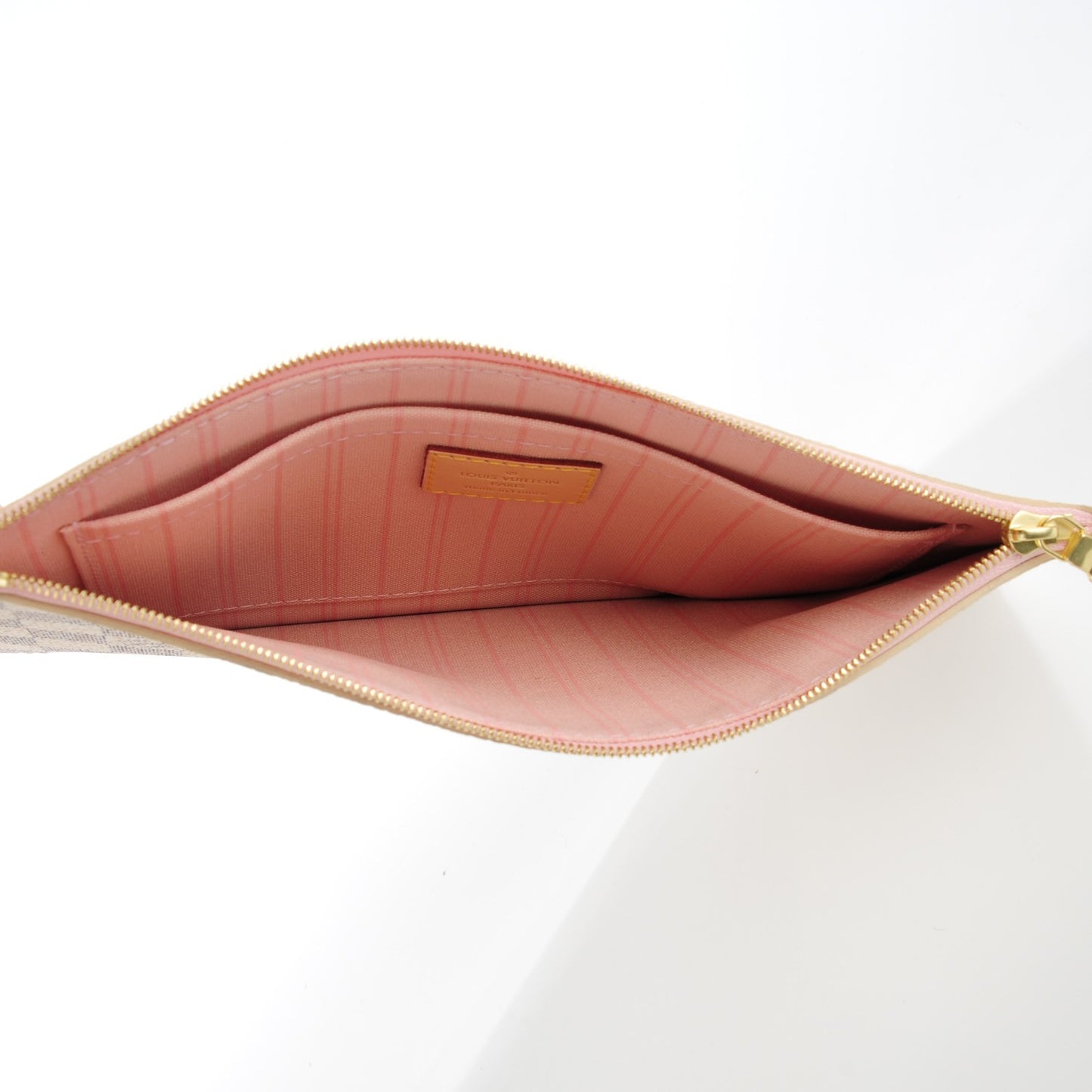 Damier Azur Neverfull MM GM Pochette Rose Ballerine