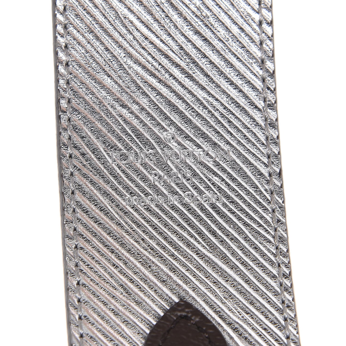 Epi Monogram Bandouliere Shoulder Strap Silver