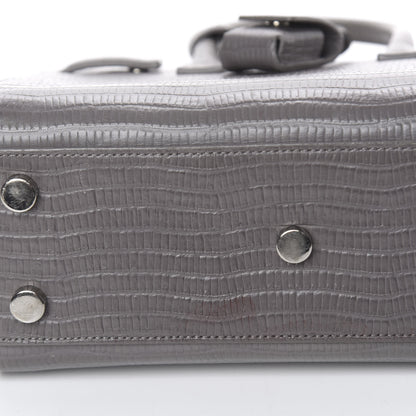 Saint Laurent Calfskin Lizard Embossed Nano Sac De Jour Fog 9 of 15