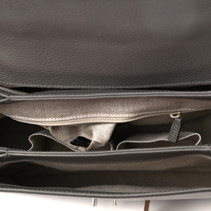 Gucci Dollar Calfskin Medium Interlocking G Top Handle Shoulder Bag Loess 7 of 9