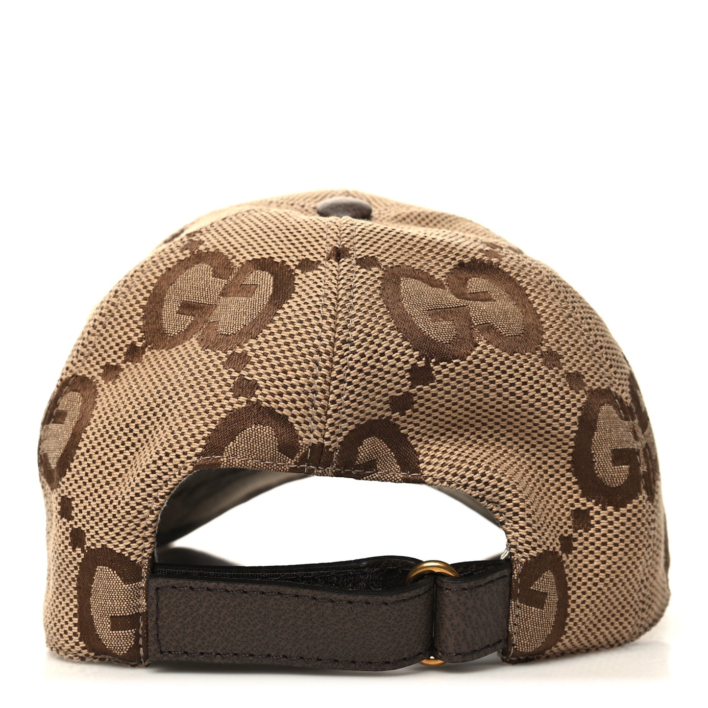 Monogram Jumbo GG Baseball Hat L 58 Camel Ebony