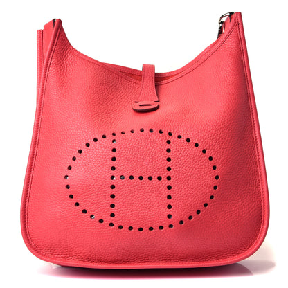 Hermes Taurillon Clemence Evelyne III PM Bougainvillea 1 of 4