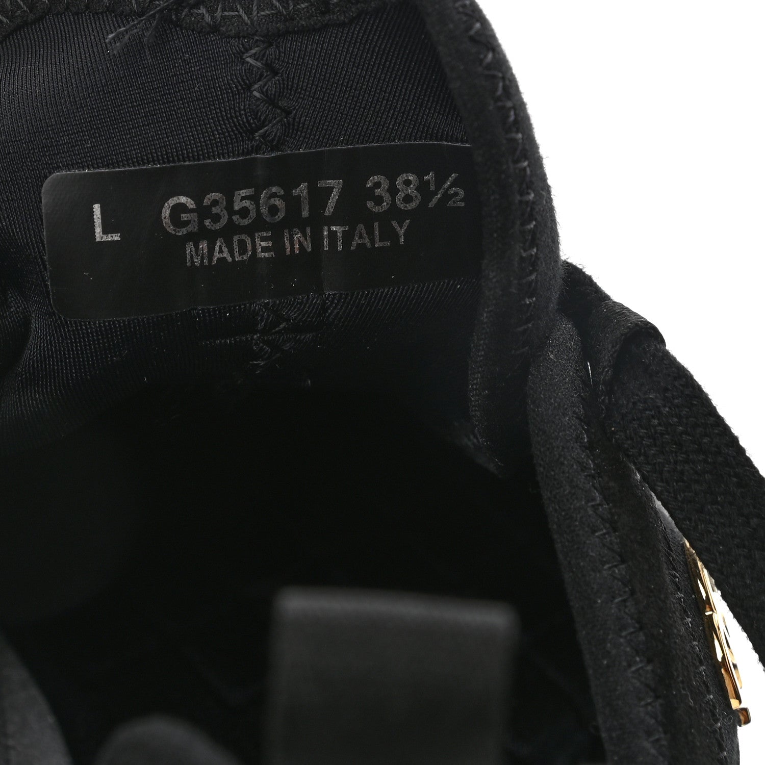 Chanel Velvet Calfskin Mixed Fibers CC Sneakers 38.5 Black 8 of 9