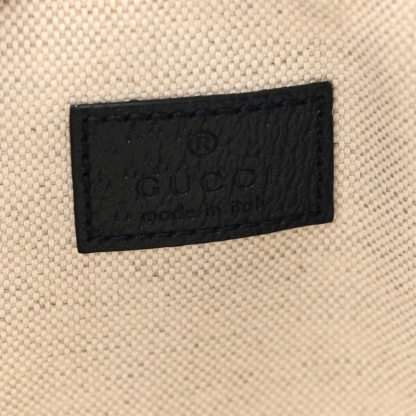 GG Supreme Monogram Textured Dollar Calfskin Small Shoulder Tote Bag Beige Blue