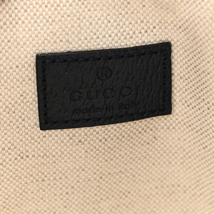 Gucci GG Supreme Monogram Textured Dollar Calfskin Small Shoulder Tote Bag Beige Blue 6 of 10