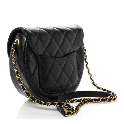 Chanel Caviar Quilted Small Messenger Flap Black 3 of 12