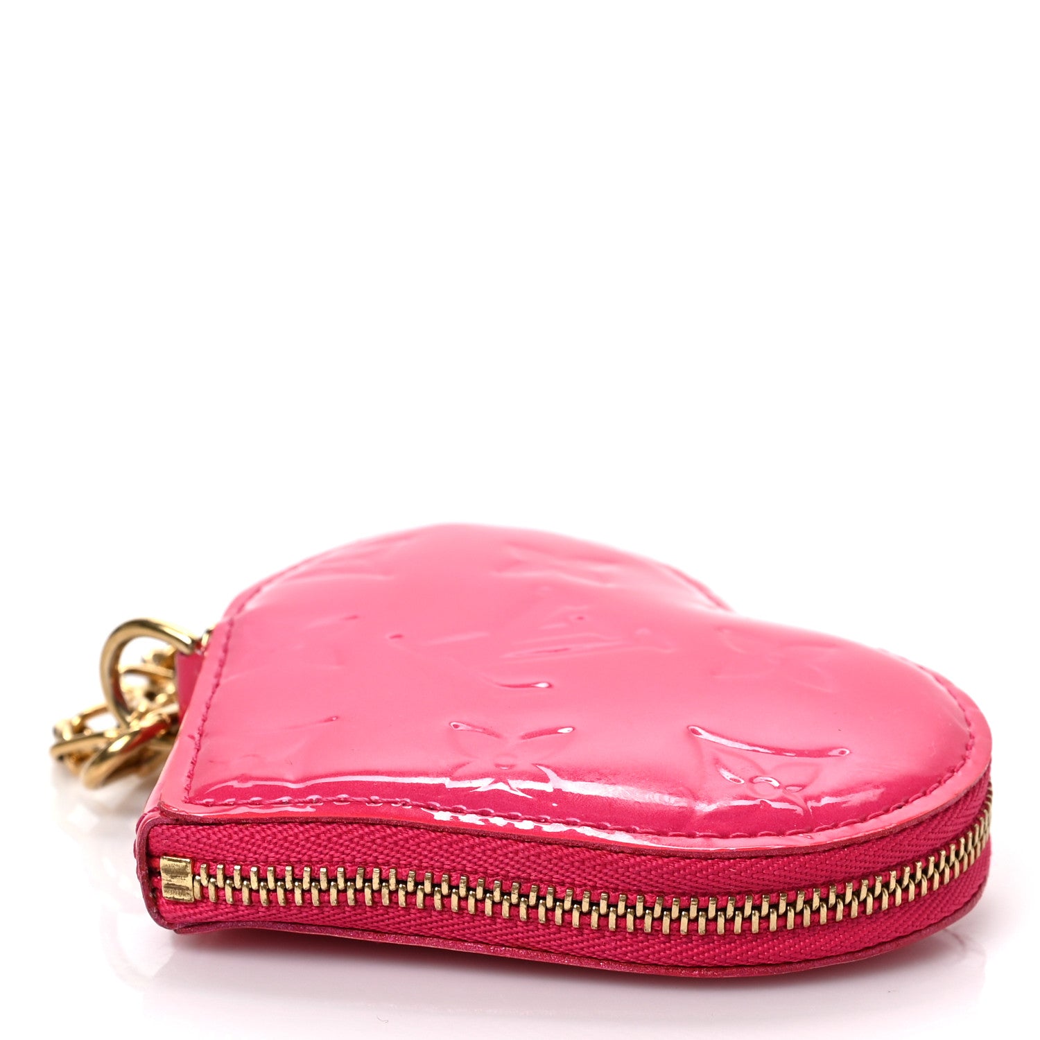 Louis Vuitton Vernis Heart Coin Purse Rose Pop 7 of 7