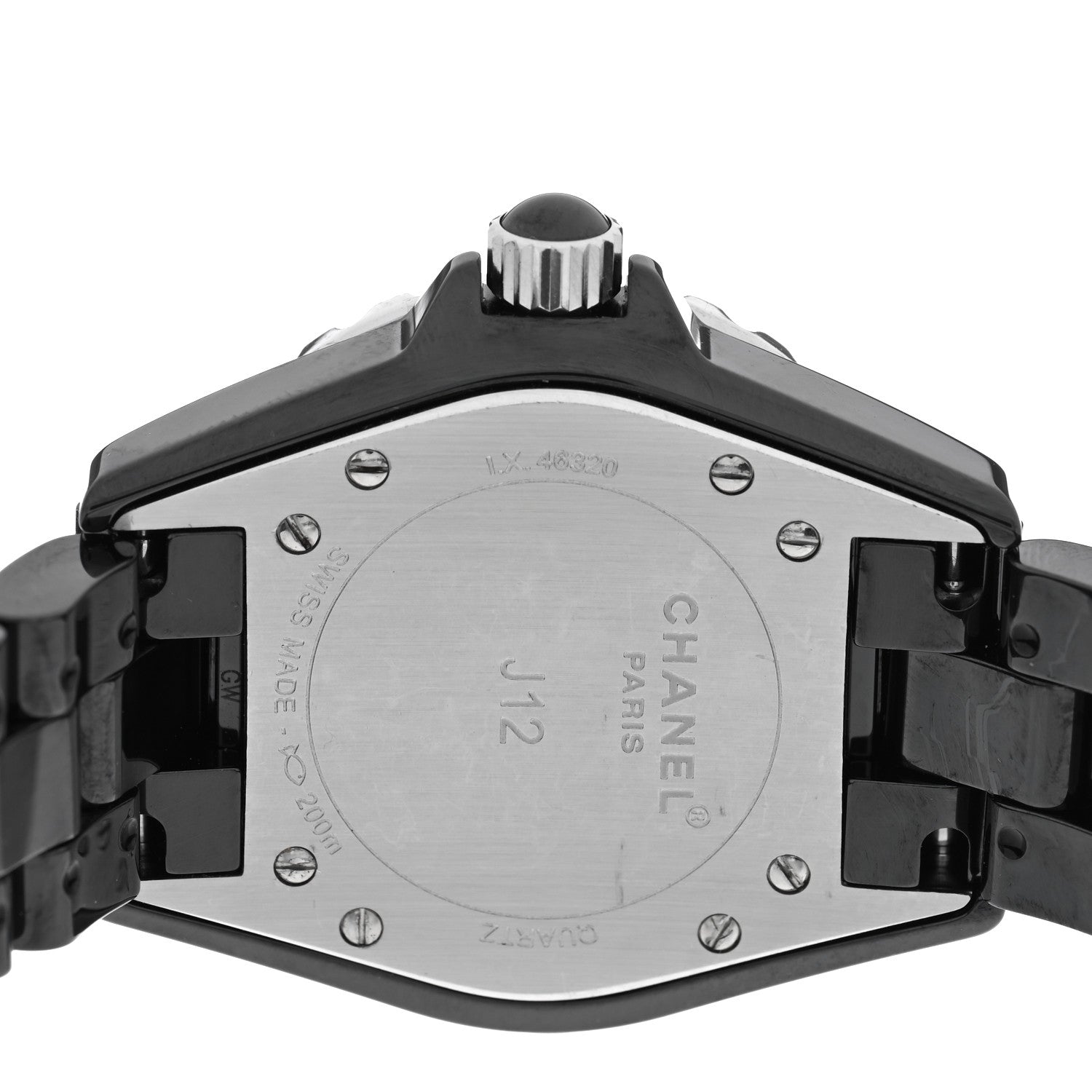 Chanel Stainless Steel Ceramic Ruby 33mm J12 Quartz Watch Black 4 of 5