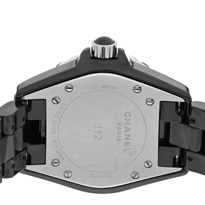 Chanel Stainless Steel Ceramic Ruby 33mm J12 Quartz Watch Black 4 of 5