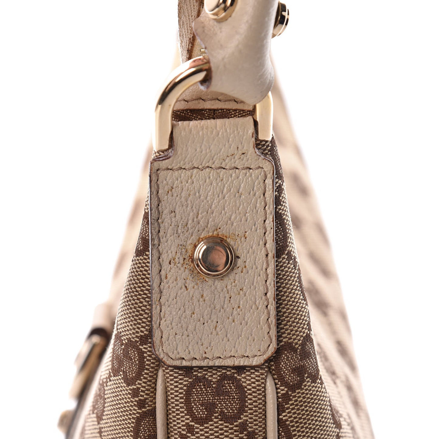 Monogram Medium Abbey D Ring Hobo Off White