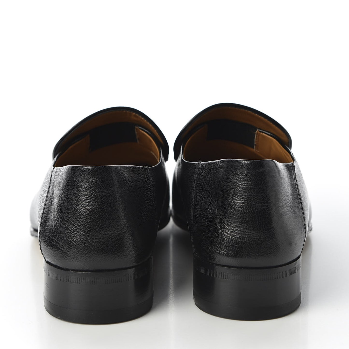 Goatskin Mens Horsebit Loafers 10 Black
