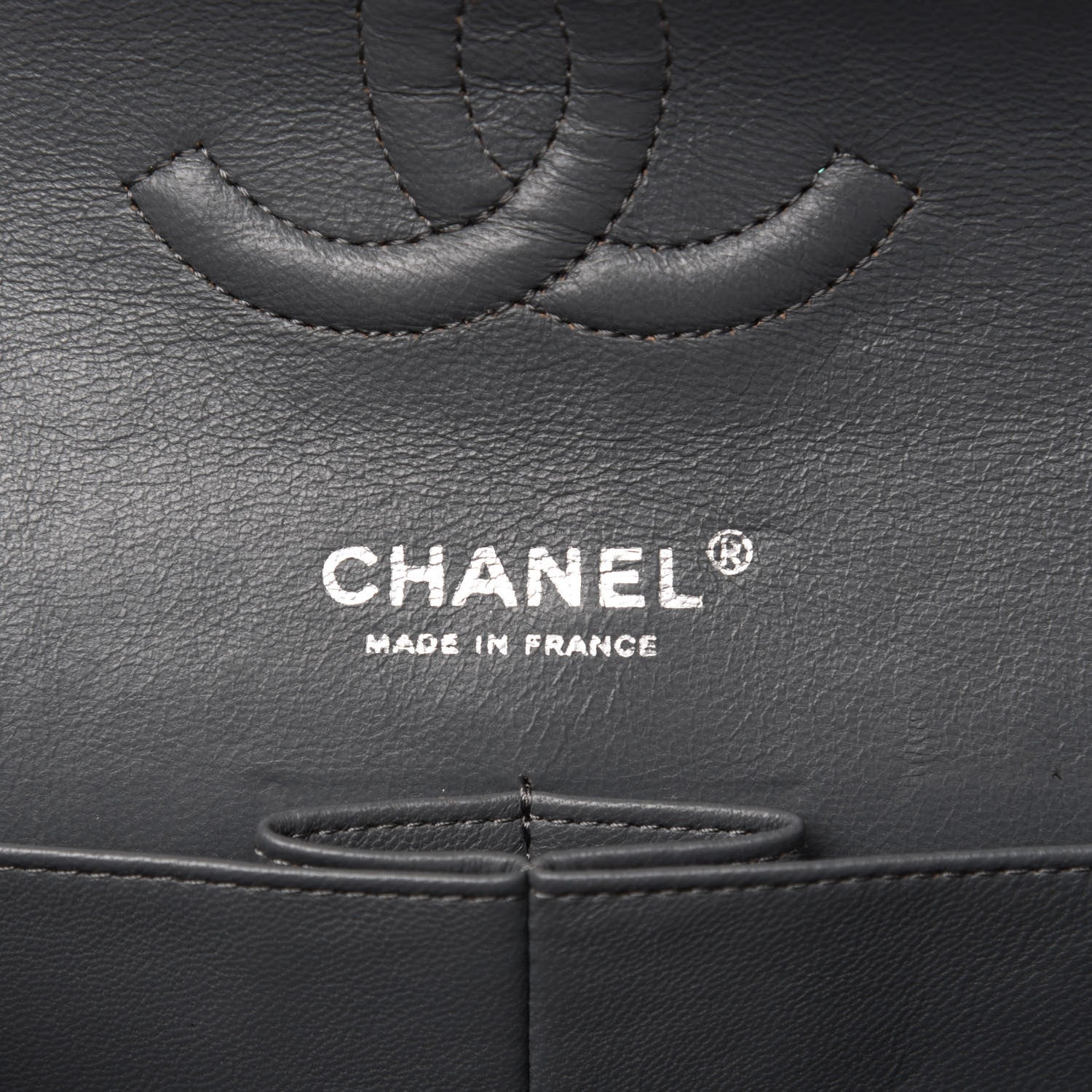 Chanel Patent Calfskin Quilted Medium Double Flap Grey 8 of 12