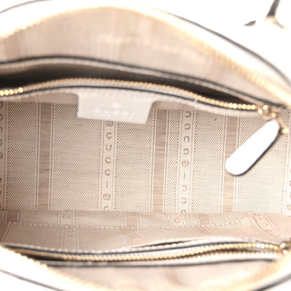 Gucci Calfskin Diamante Small Top Handle Bag White 5 of 10
