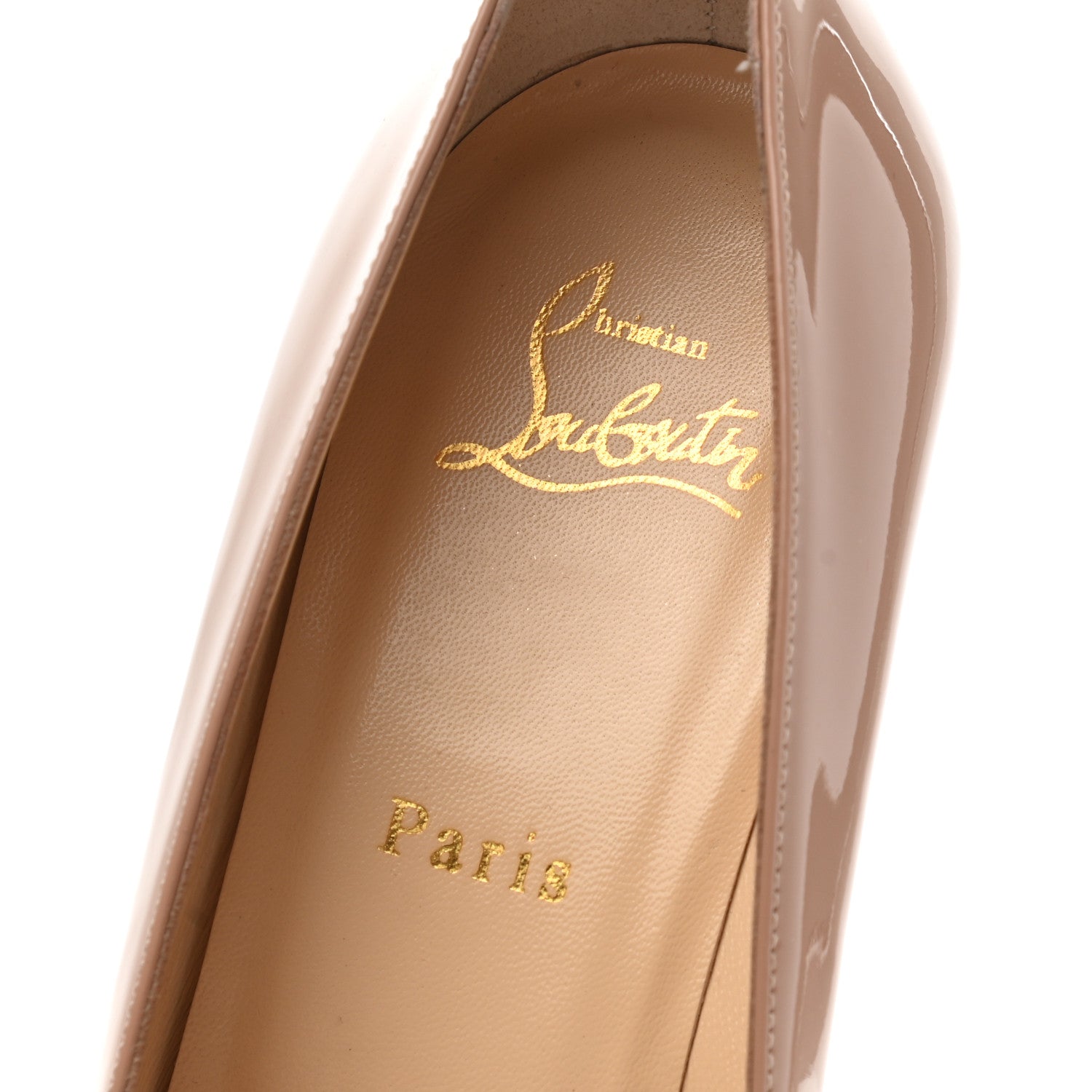 Christian Louboutin Patent New Simple 100 Pumps 39.5 Nude 7 of 8