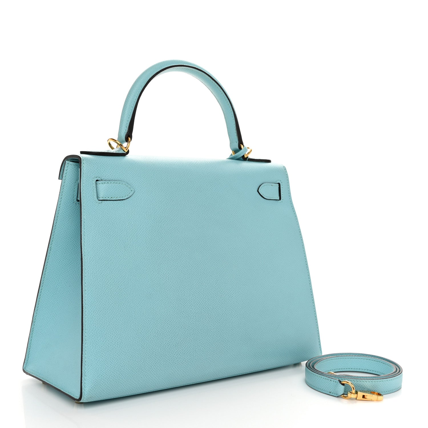 Hermes Epsom Kelly Sellier 28 Bleu Atoll 3 of 12