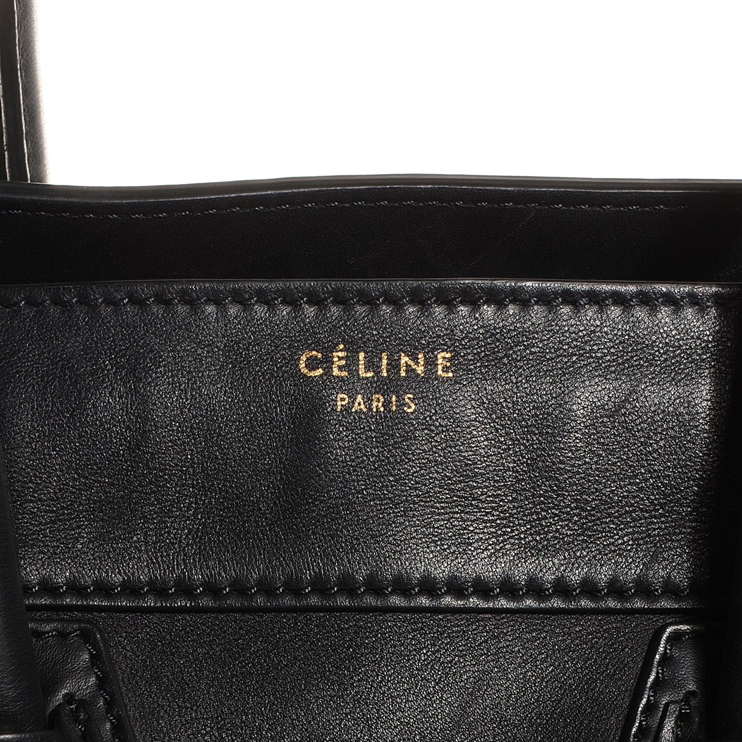 Celine Smooth Calfskin Mini Luggage Black 9 of 9
