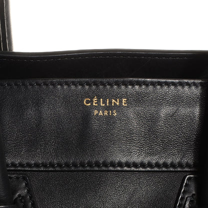 Celine Smooth Calfskin Mini Luggage Black 9 of 9