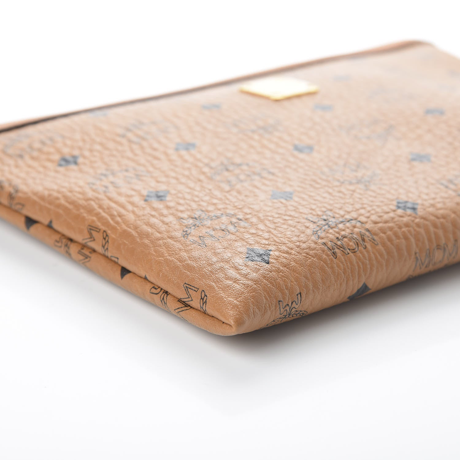 MCM Visetos Mini Pouch Cognac 6 of 9