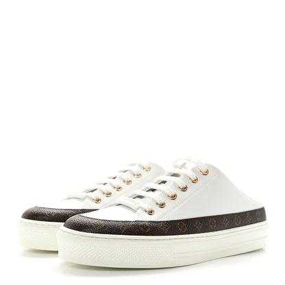 Louis Vuitton Monogram Womens Stellar Open Back Sneakers 36 White 3 of 8