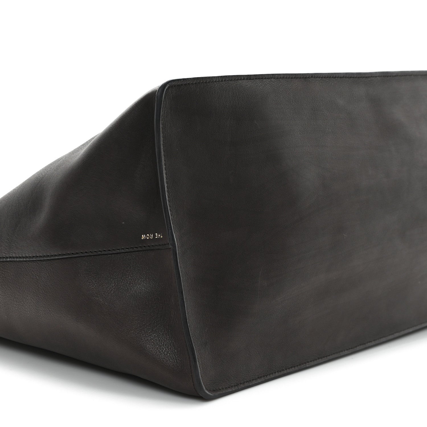 The Row Polished Saddle Calfskin Idaho XL Dark Brown 8 of 10