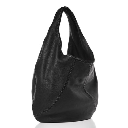 Bottega Veneta Cervo Deerskin Large Hobo Nero Black 3 of 7