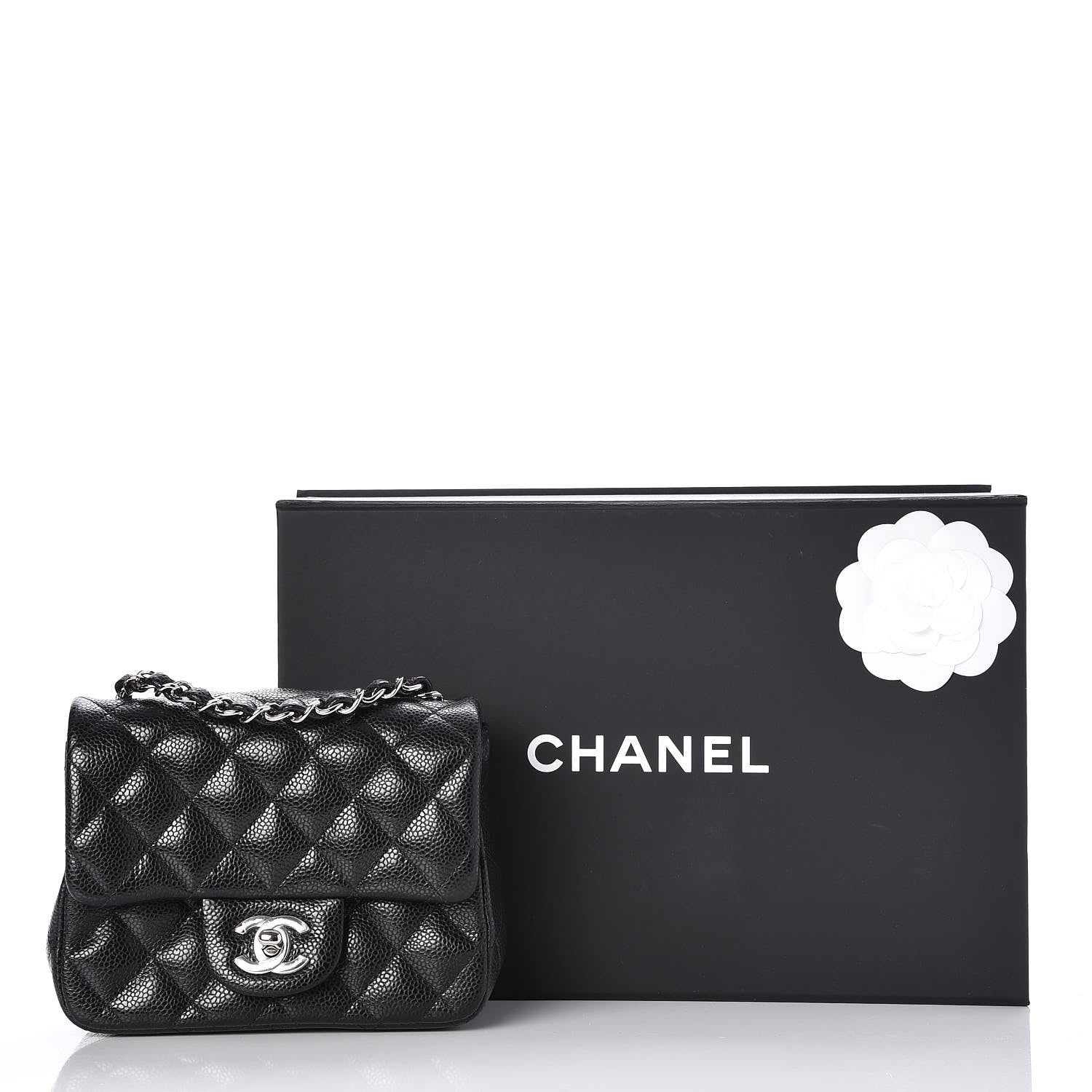 Chanel Caviar Quilted Mini Square Flap Black 8 of 8