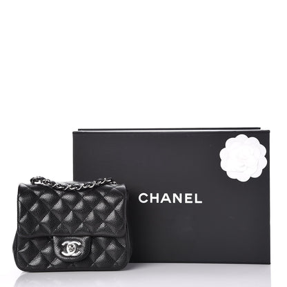 Chanel Caviar Quilted Mini Square Flap Black 8 of 8