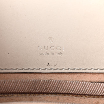 Gucci Calfskin Matelasse Mini GG Marmont Chain Crossbody Bag White 6 of 10