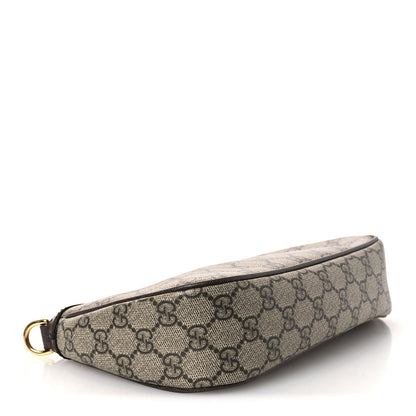 Gucci GG Supreme Monogram Textured Dollar Calfskin Web Small Ophidia GG Handbag Beige Ebony New Acero 4 of 11