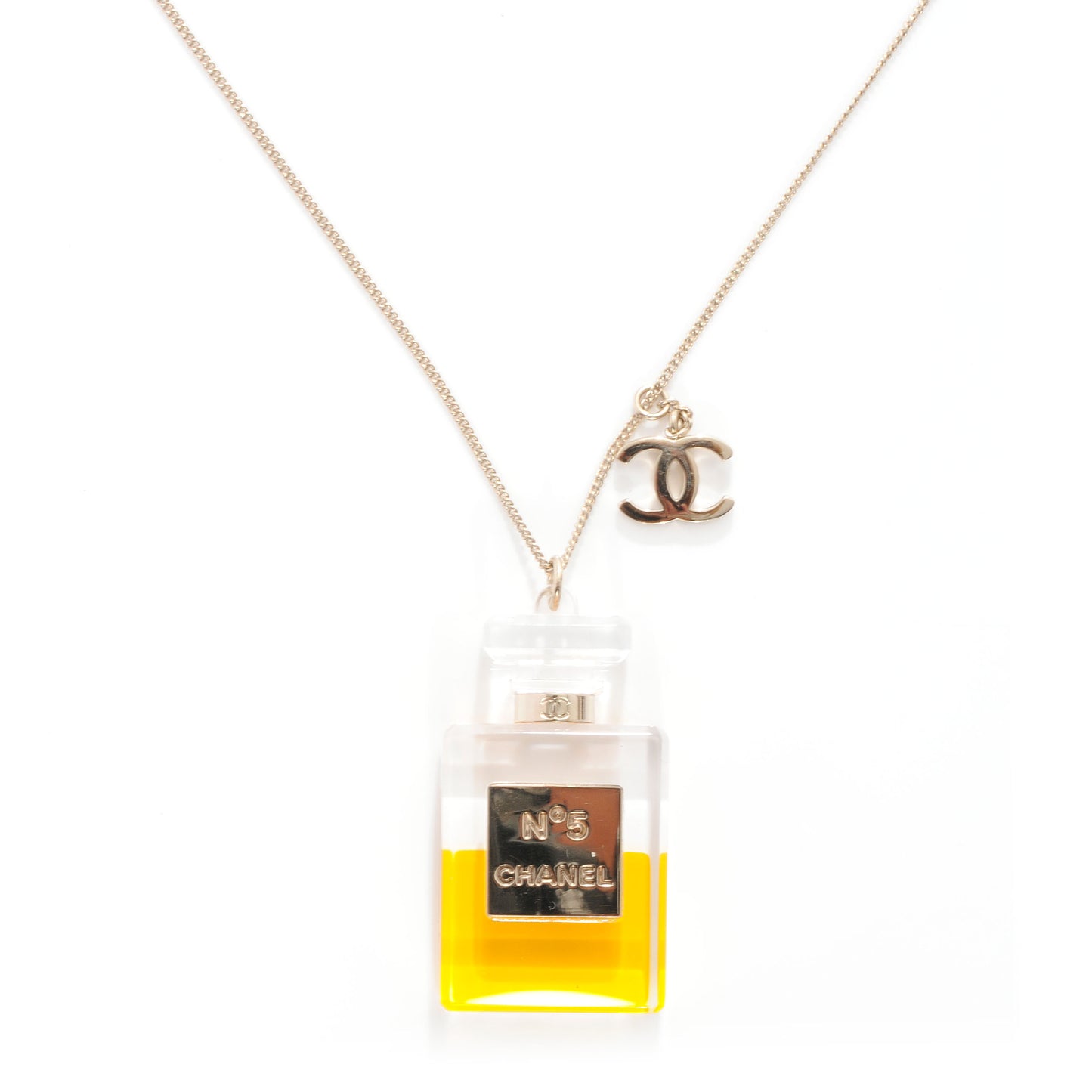 N°5 Perfume CC Necklace Gold