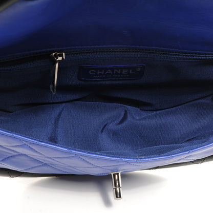 Chanel Quilted Lambskin Small Hula Hoop Flap Dark Blue 5 of 8