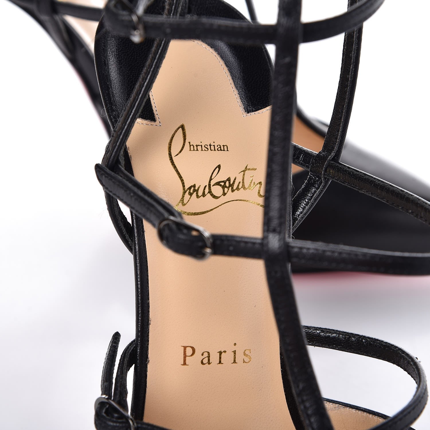 Christian Louboutin Kid Kadreyana 100 Pumps 38.5 Black 7 of 10