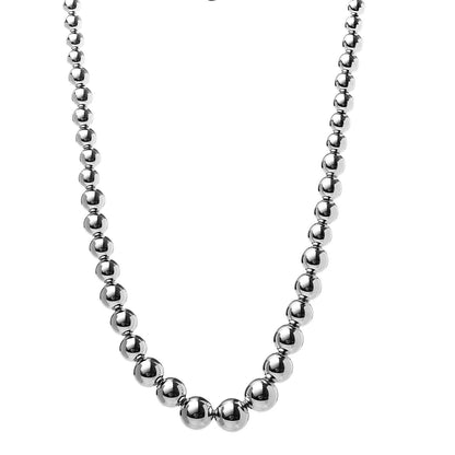 Tiffany Sterling Silver HardWear Graduated Ball Necklace 1 of 4