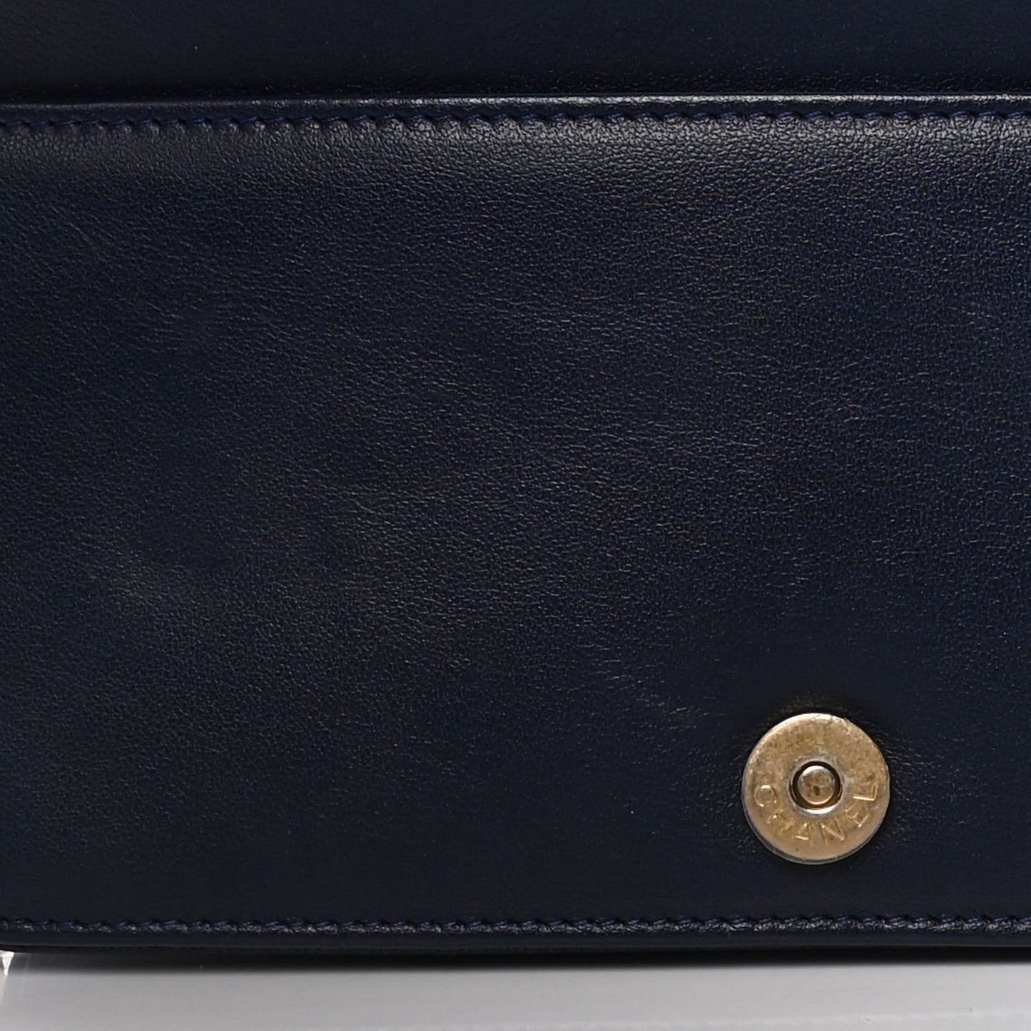Caviar Quilted Boy Wallet On Chain WOC Navy