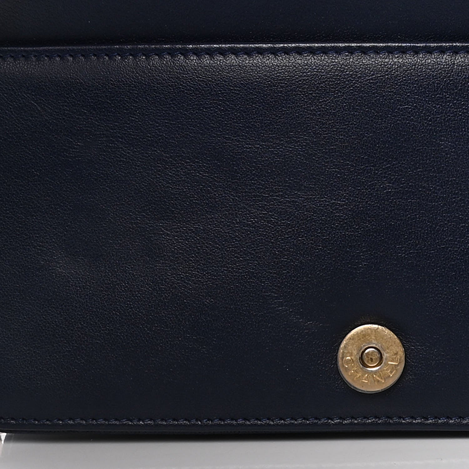 Chanel Caviar Quilted Boy Wallet On Chain WOC Navy 10 of 15