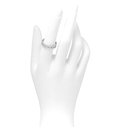 Tiffany 18K White Gold Diamond T True Wide Ring 56 7.5 2 of 4