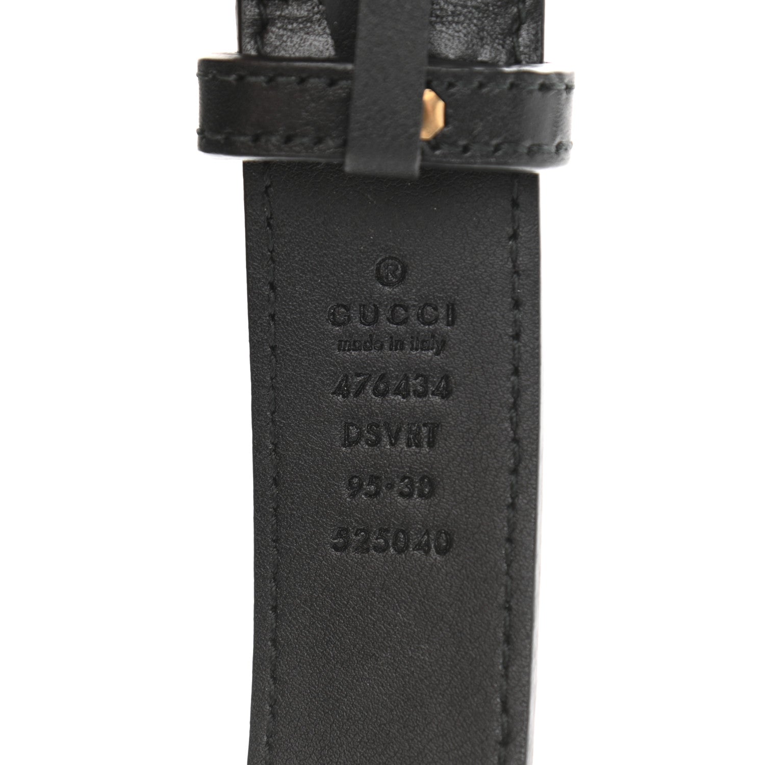 Gucci Calfskin Matelasse GG Marmont Belt Bag 95 38 Black 8 of 12