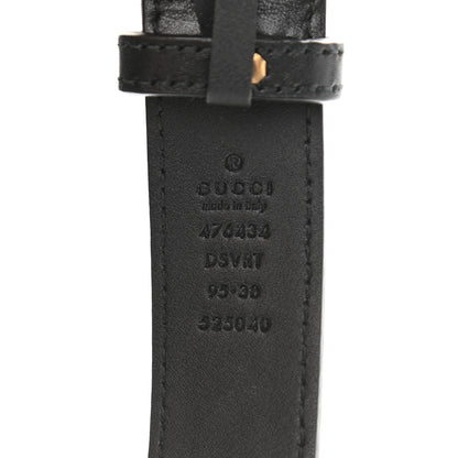 Gucci Calfskin Matelasse GG Marmont Belt Bag 95 38 Black 8 of 12