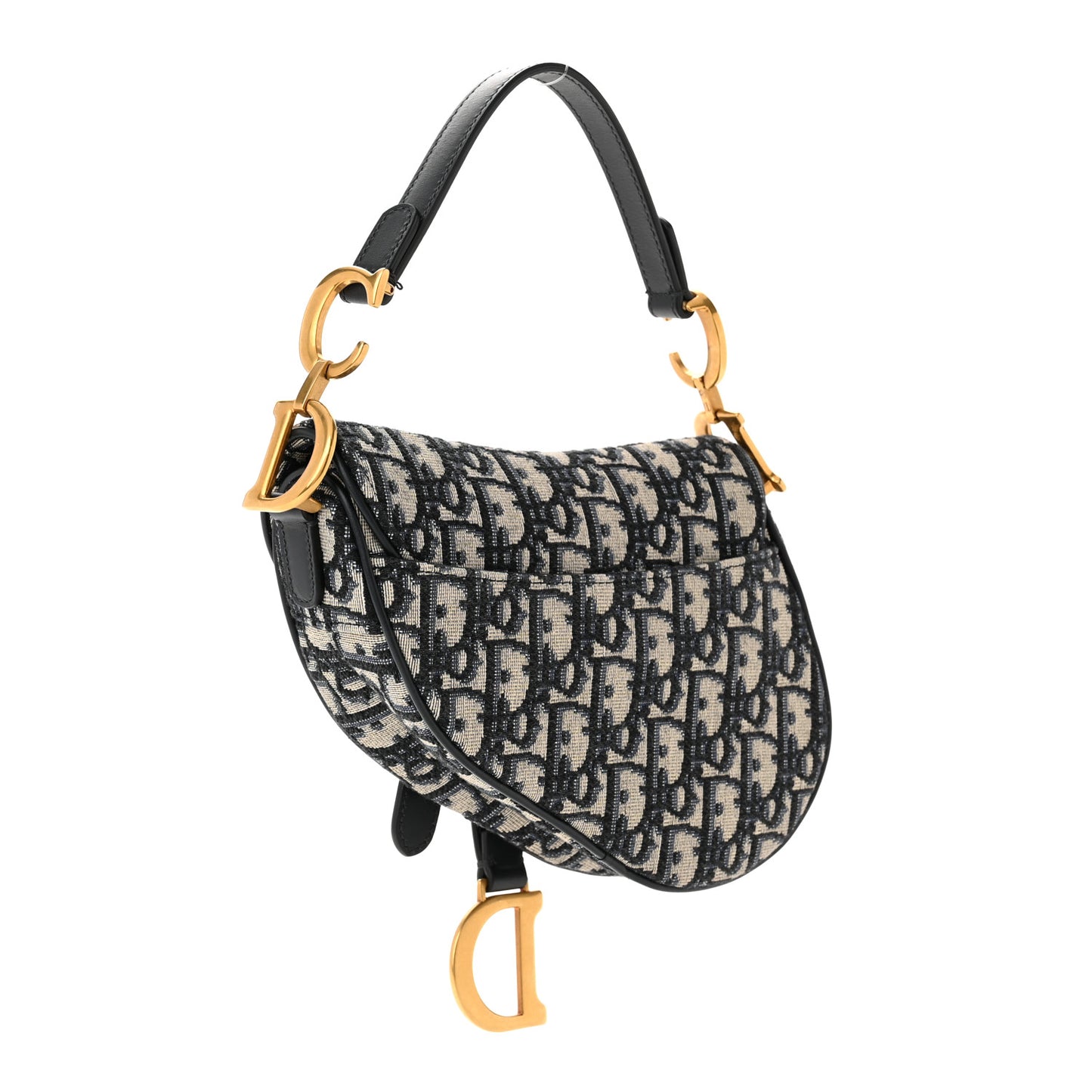 Oblique Mini Saddle Bag Blue
