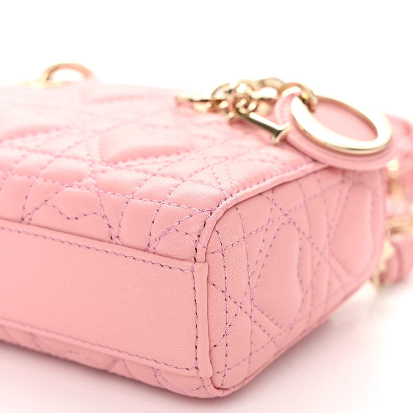 Lambskin Cannage Dioramour Micro Lady D-Joy Melacoton