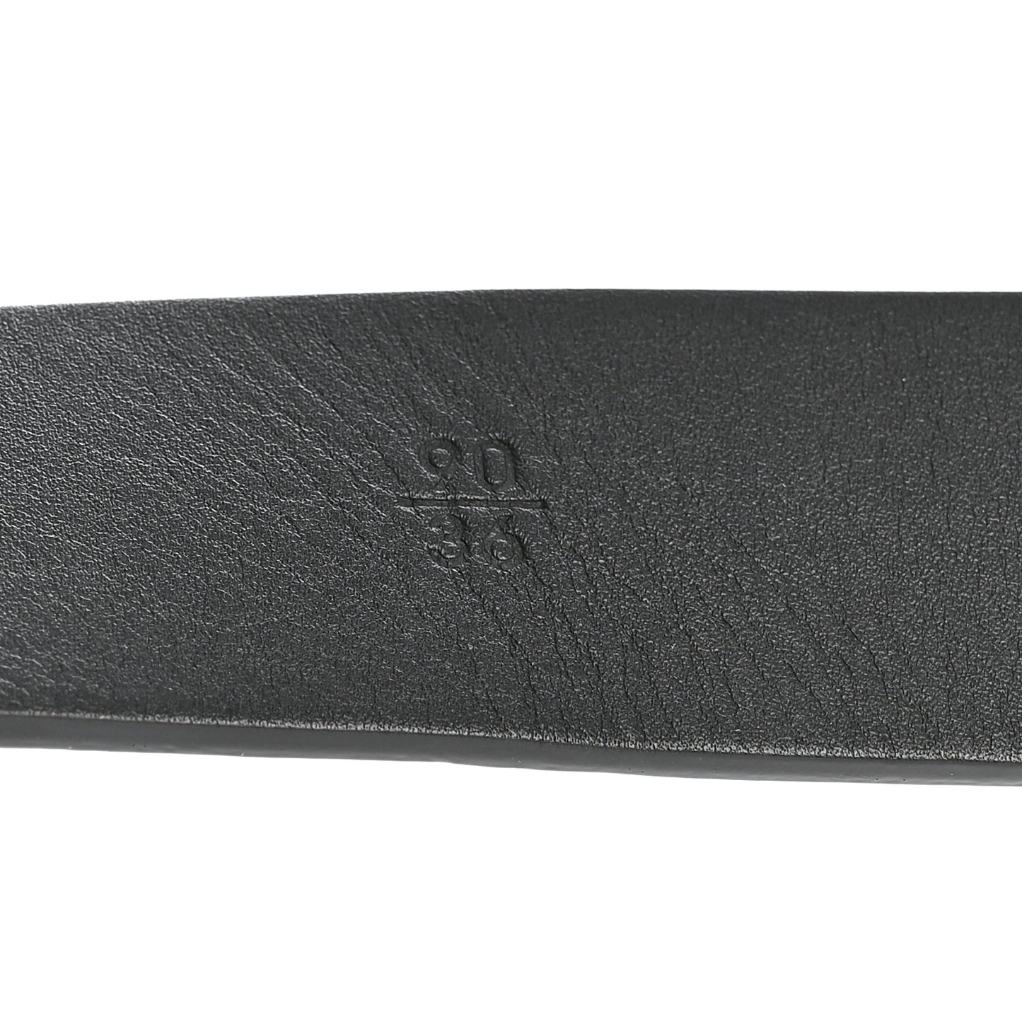 Glazed Calfskin CC Belt 90 36 Black